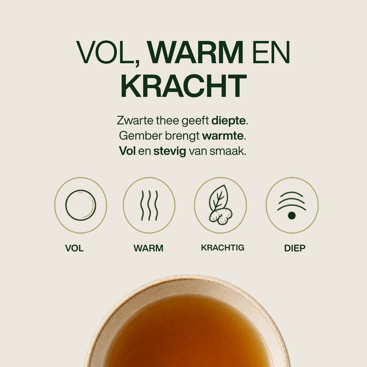 Gember met zwarte thee