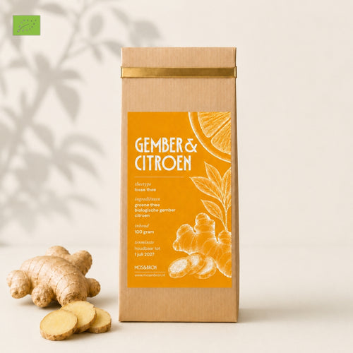 Gember en citroen |  Groene thee met Biologische Gember en Citroen