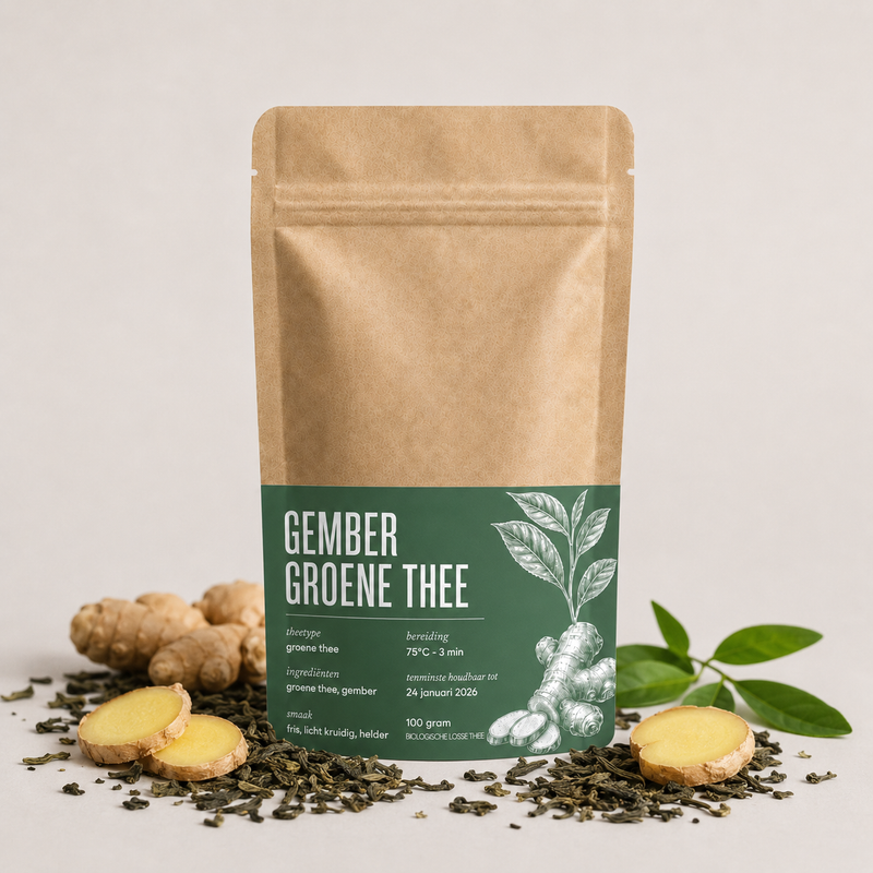 GEMBER MET GROENE THEE